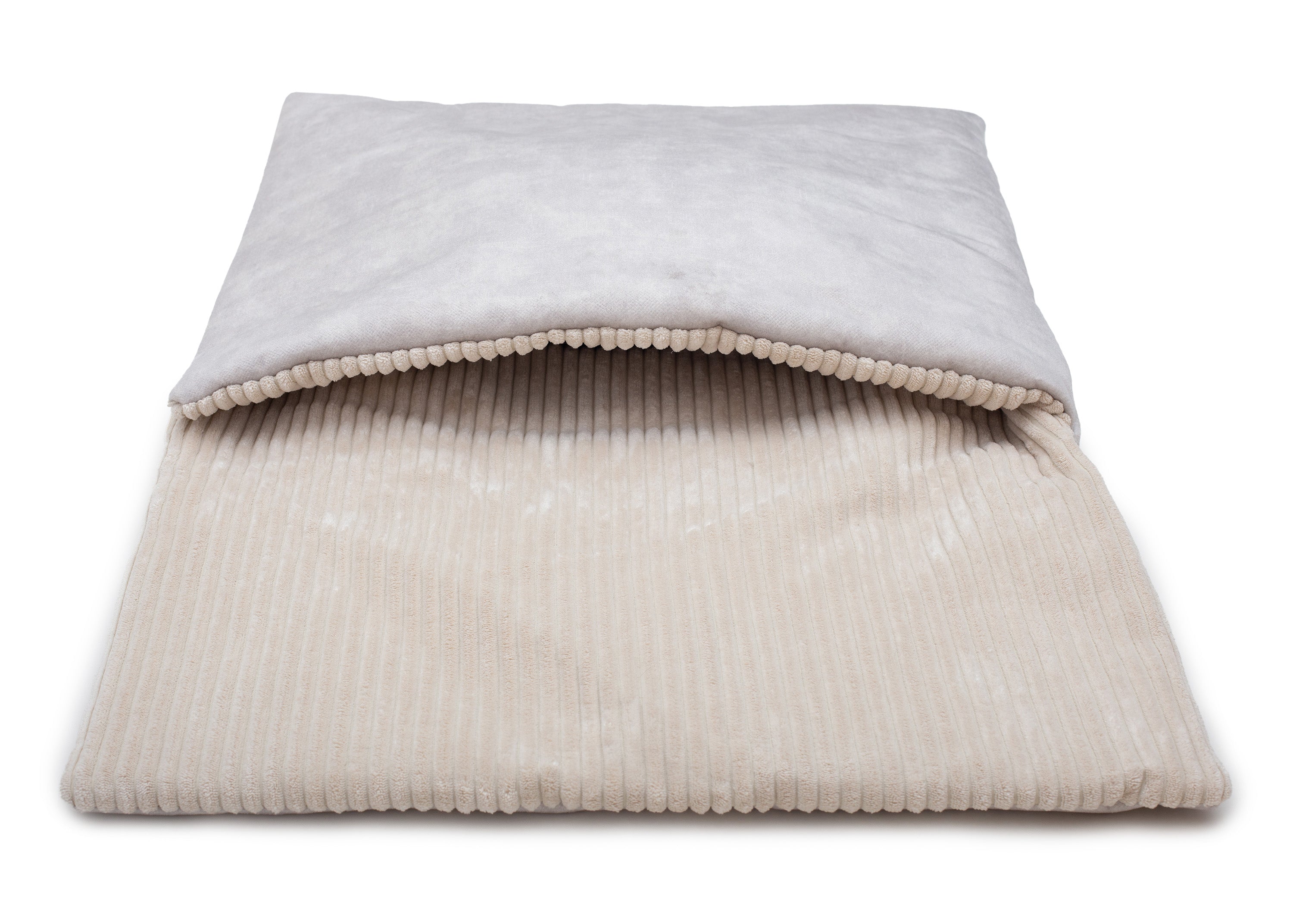 Wau-Snooze Schlafsack für Hunde in Cord Creme erhältlich in S (80x60cm),M (100x80cm),L (120x100cm) 