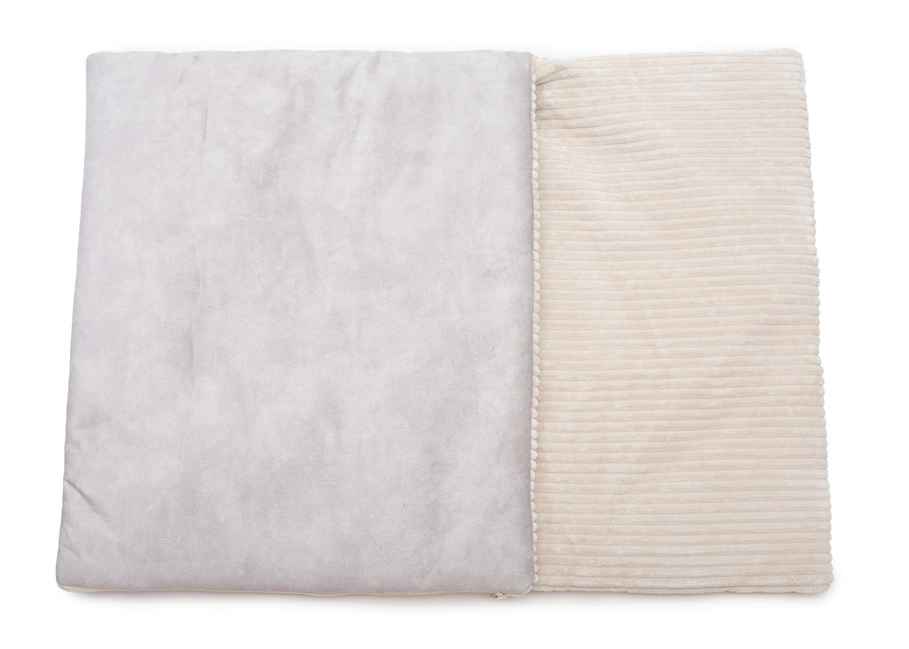 Wau-Snooze Cord Creme, 3 in 1 Hundeschlafsack und Kuscheldecke in einem