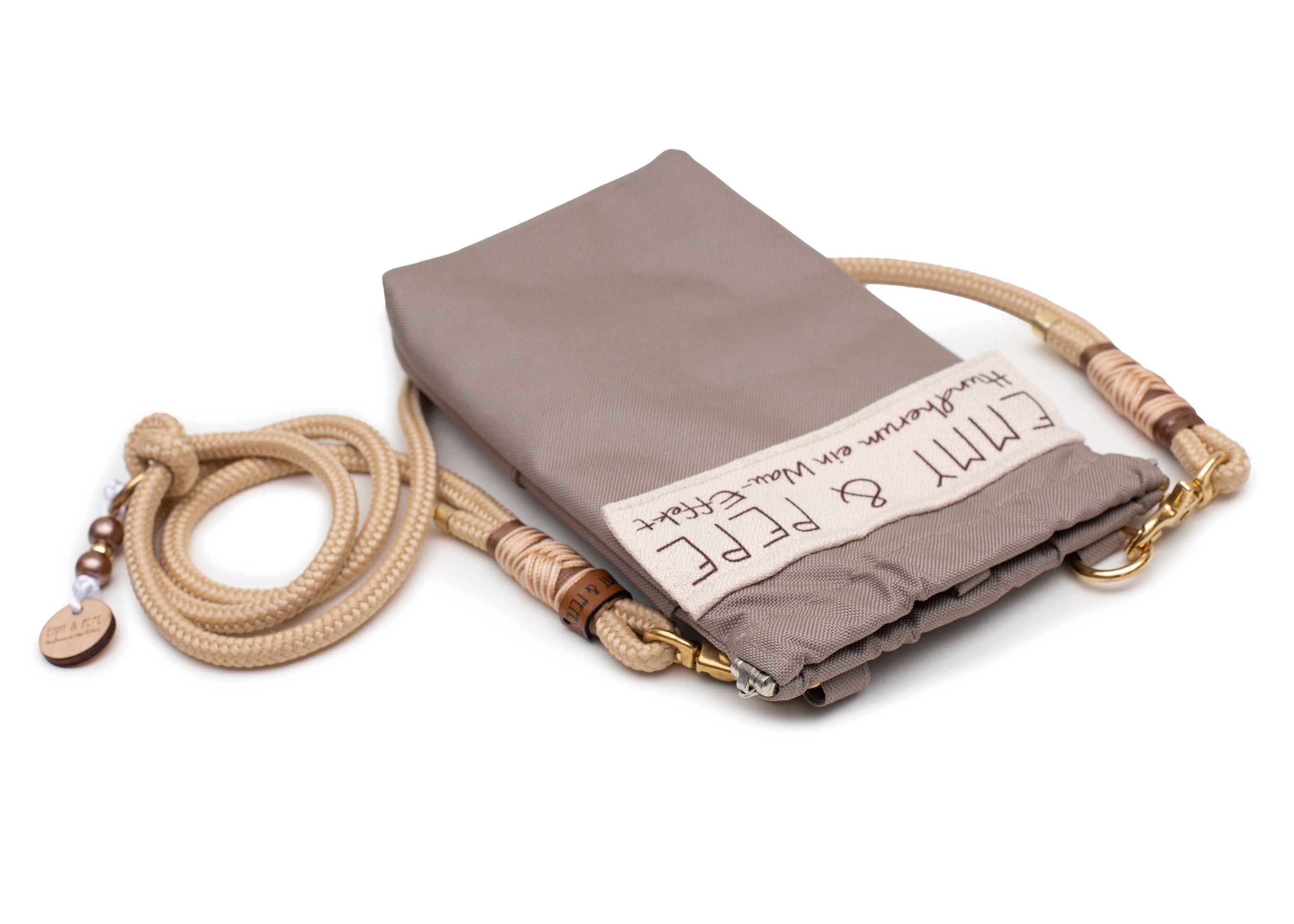 Wau-to-go Gassitasche, Modell Heidi, verschiedene Brauntöne mit Gold