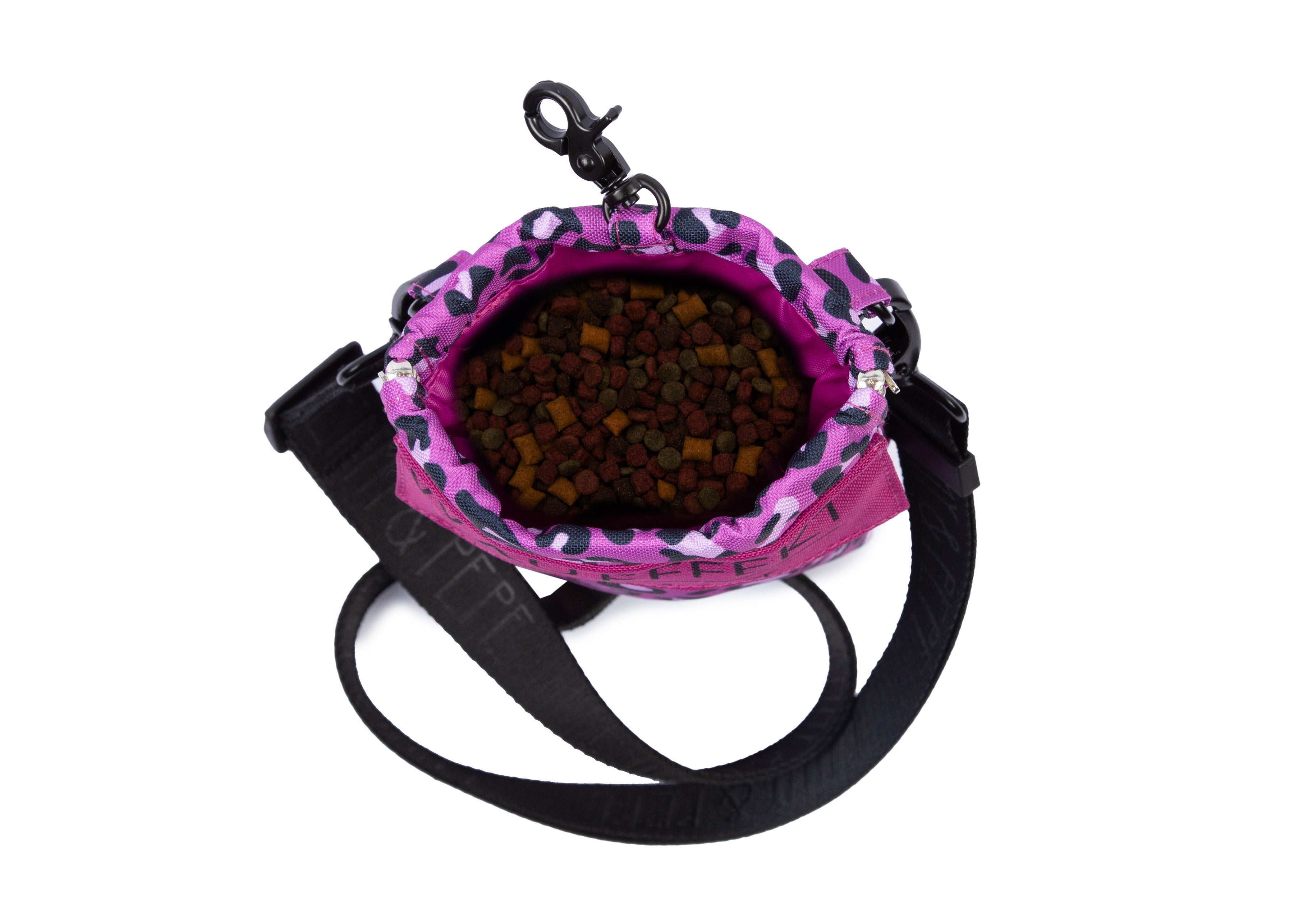 Gassitasche Wau-to-go Leo Fuchsia, mit großem Leckerlifach