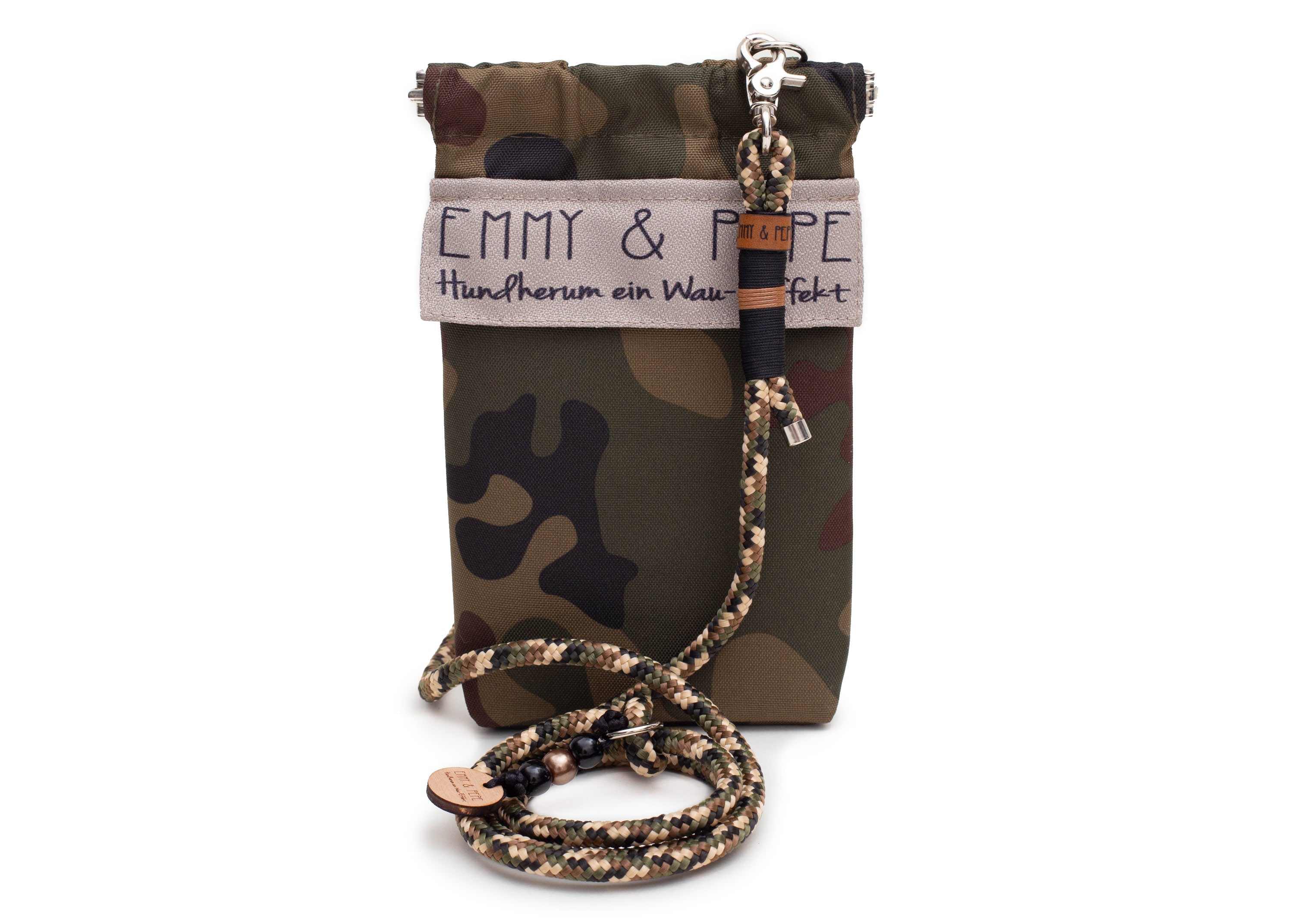 Gassitasche Wau-to-go Rock me in Camouflage mit Schultergurt & mehreren Fächern