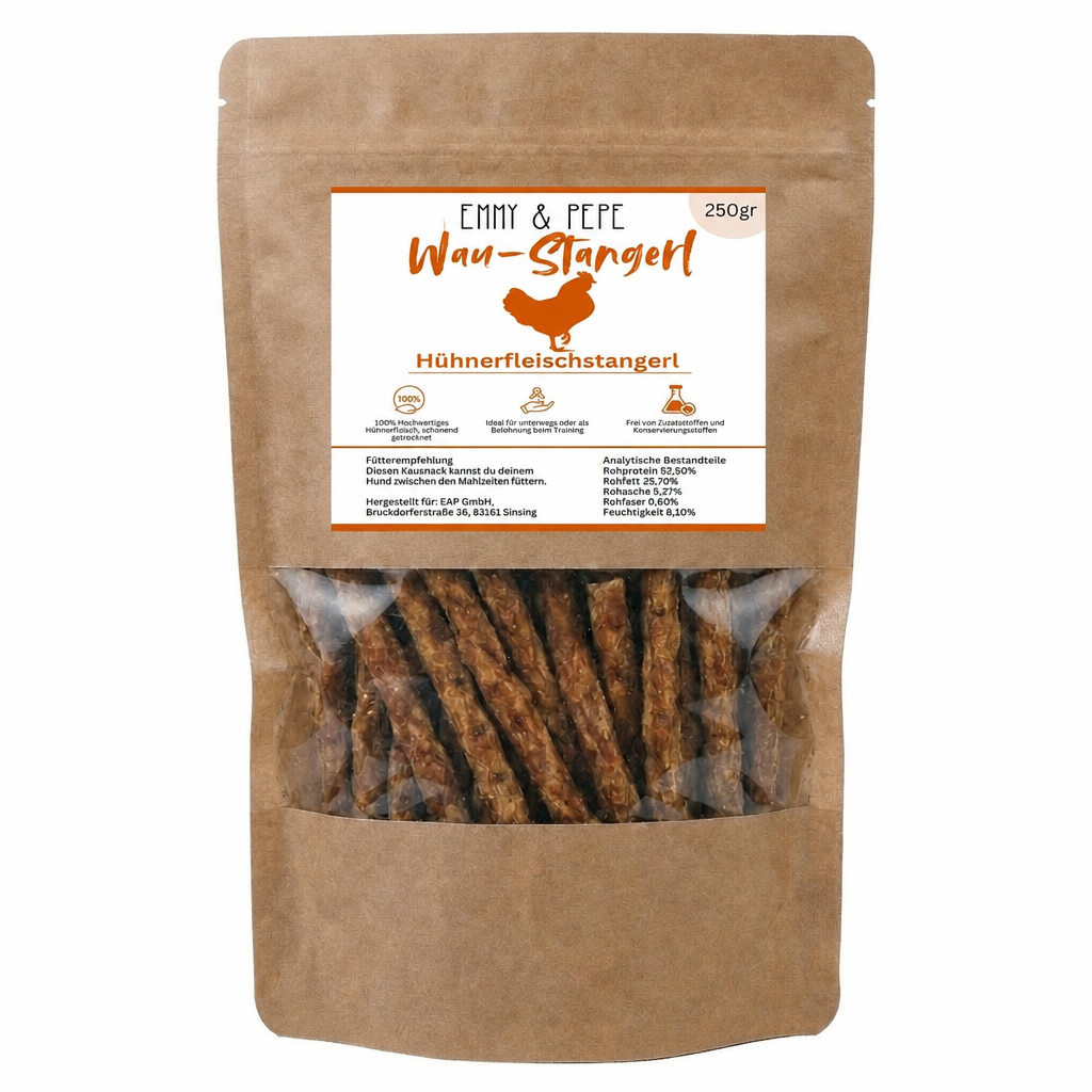 Wau-Stangerl Hühnerfleisch-Ministicks