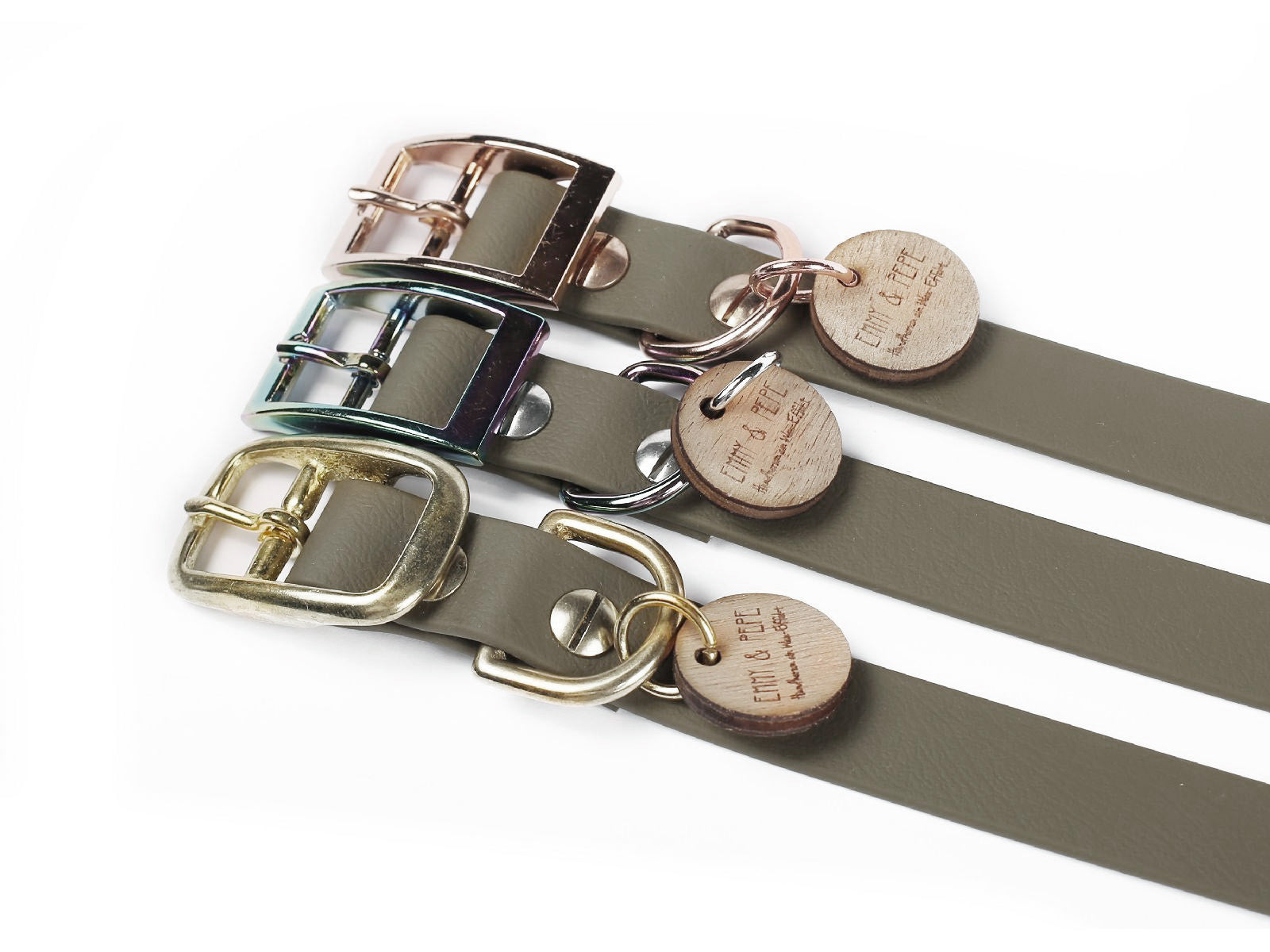 Biothane Halsband Olive