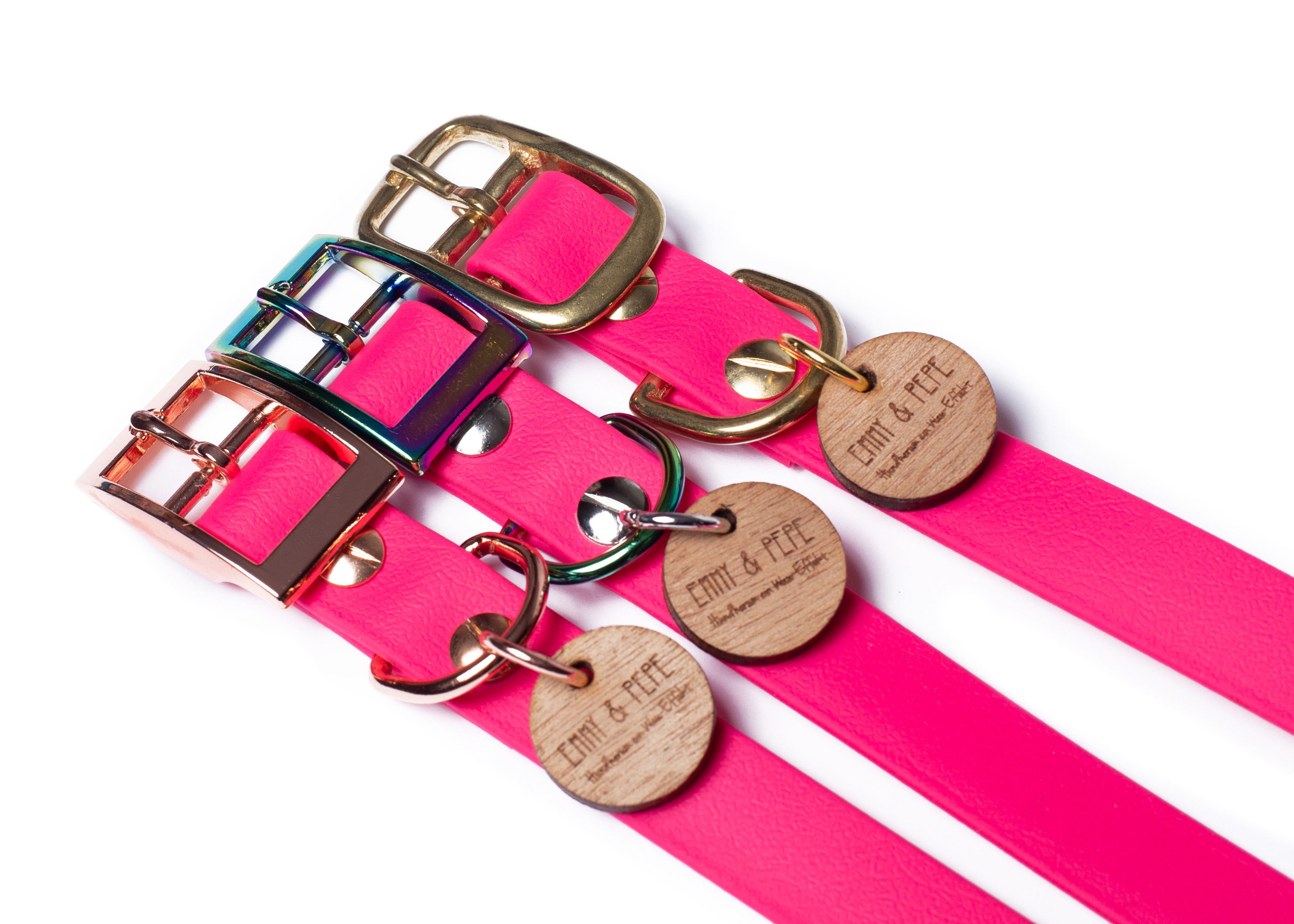 Biothane Halsband Pink