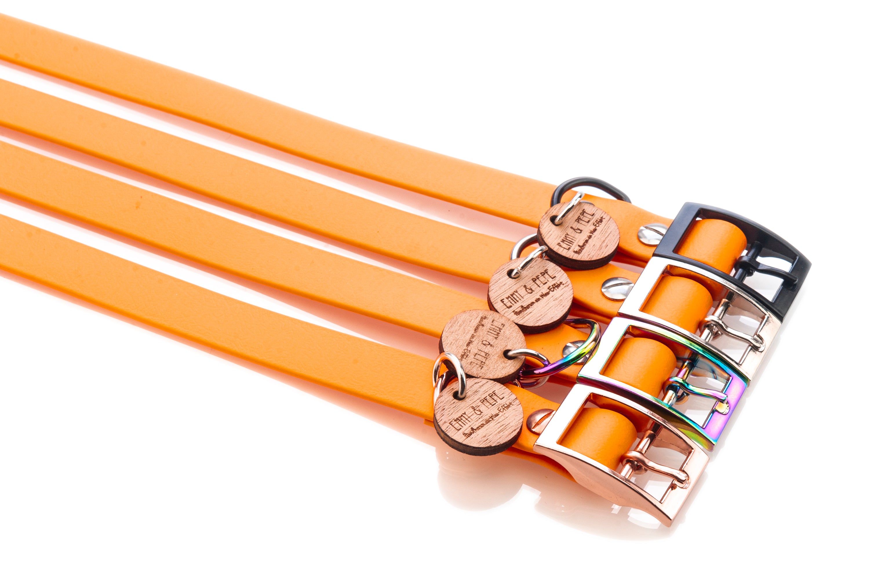 Biothane Halsband Neon Orange