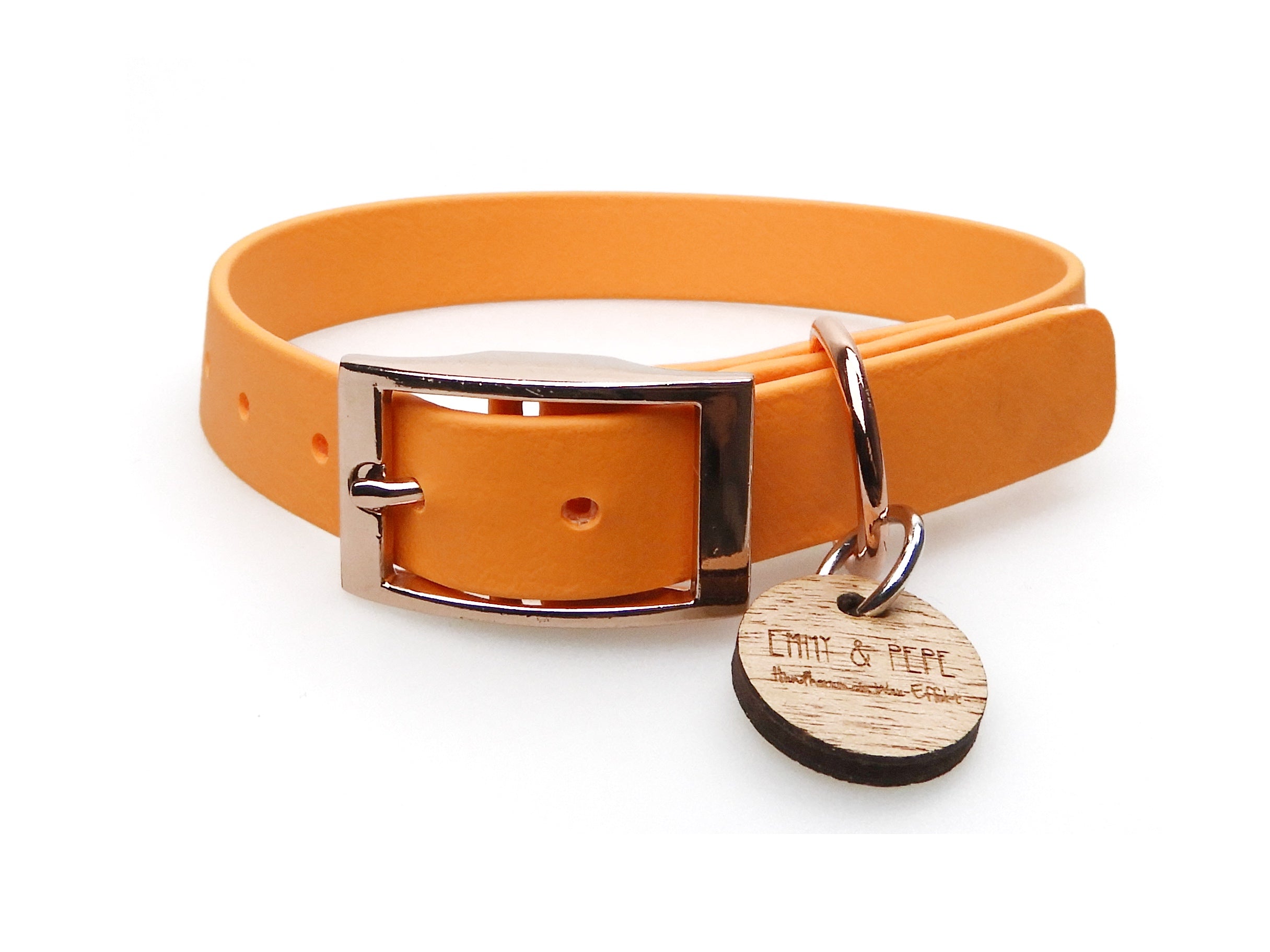 Biothane Halsband Neon Orange