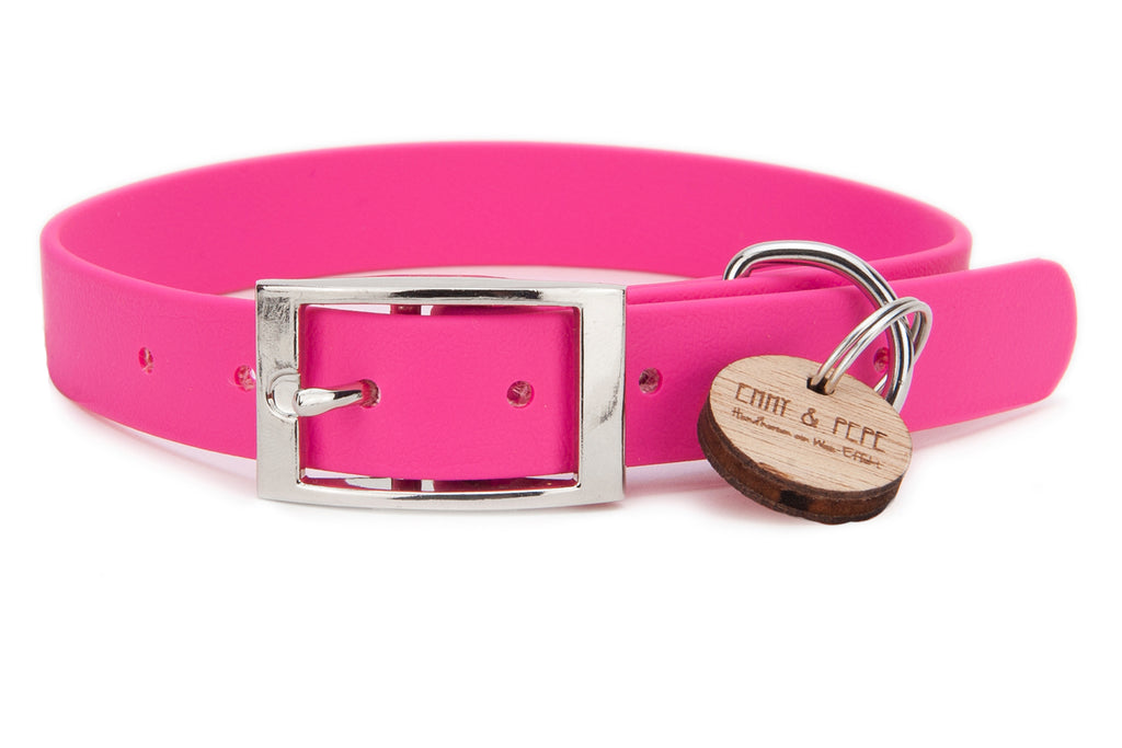 Biothane Halsband Pink
