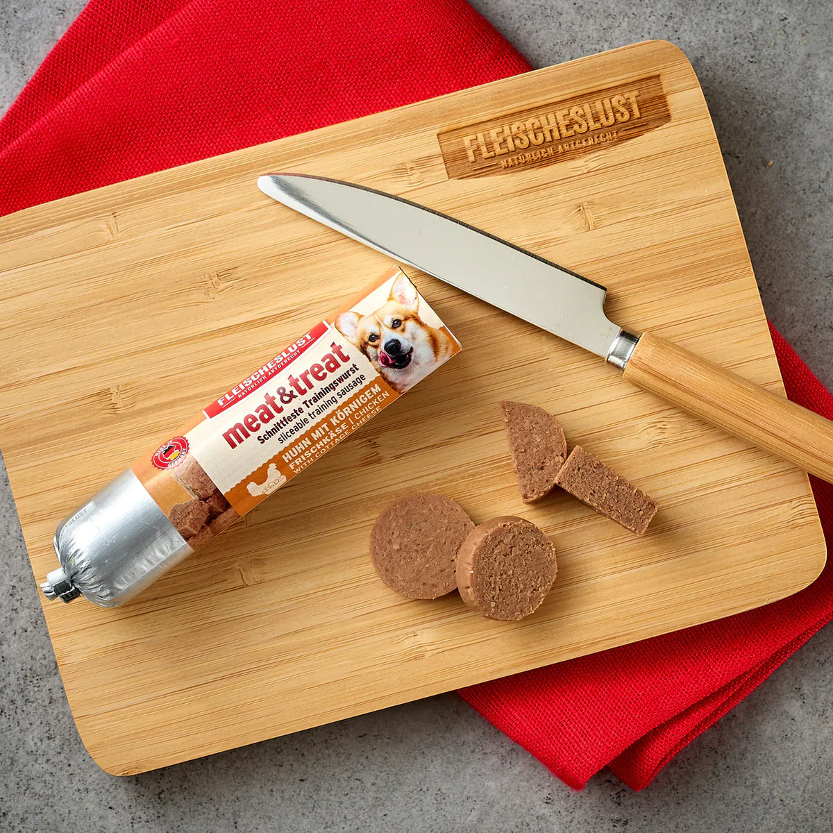 Fleischeslust Meat & Treat Trainingswurst - Huhn 80g
