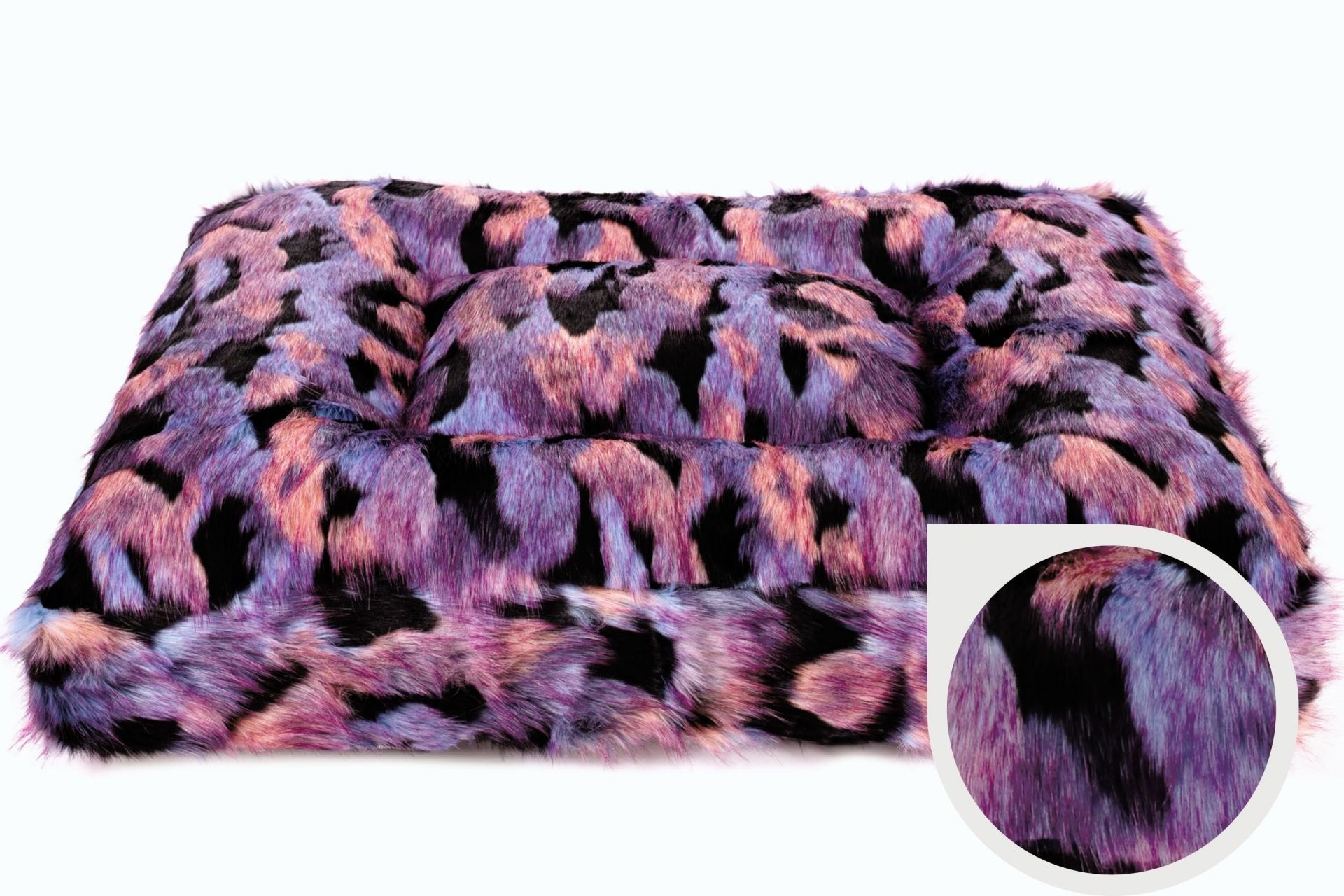 Wau-Bed orthopädisches Hundebett  Halli Galli Eckig / S (80x60cm),Eckig / M (100x80cm),Eckig / L (120x100cm),Eckig / XL (140x120cm),Oval / S (80x60cm),Oval / M (100x80cm),Oval / L (120x100cm),Oval / XL (140x120cm) Black