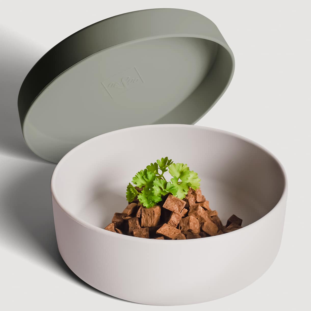 ne&no® Silikon-Futternapf mit Deckel für Hunde & Katzen– MIX