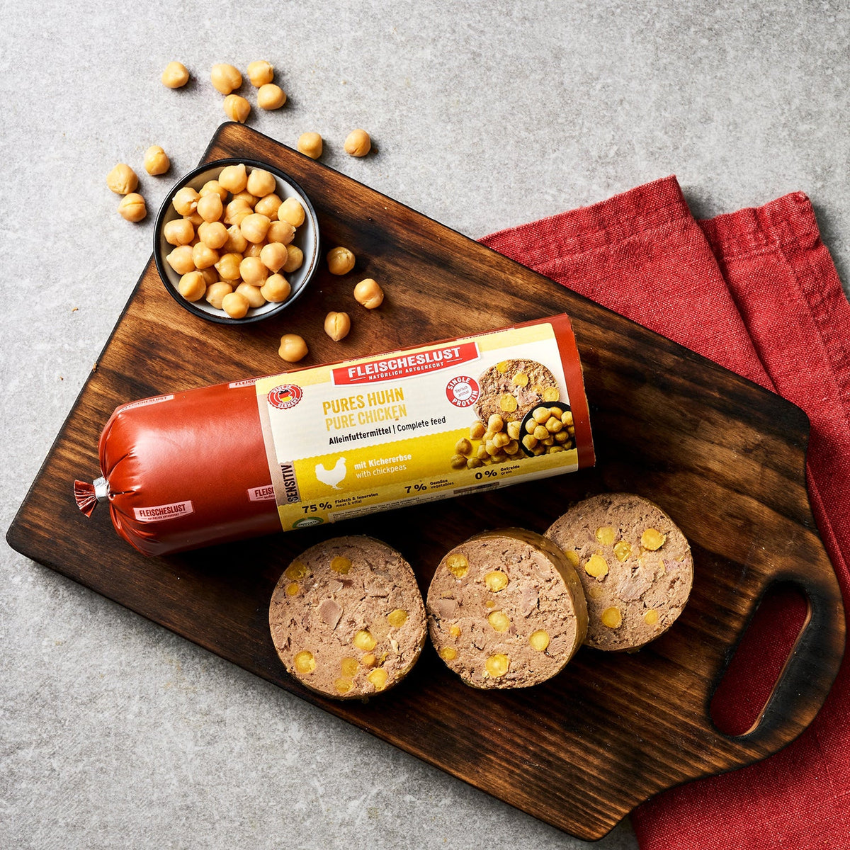 Fleischeslust Pures Huhn mit Kichererbsen