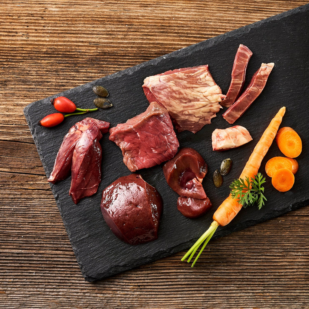 Fleischeslust Zartes Rind (+Karotte, Hagebutte & Kürbiskernen)