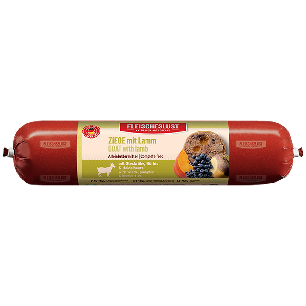 Fleischeslust Ziege mit Lamm (+Steckrübe, Kürbis, Heidelbeere)