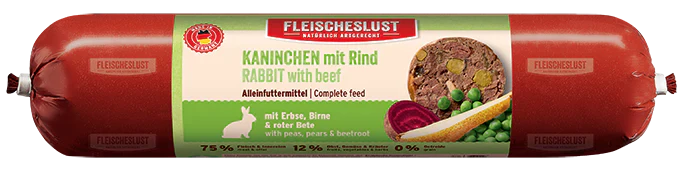 Fleischeslust Kaninchen mit Rind 800g