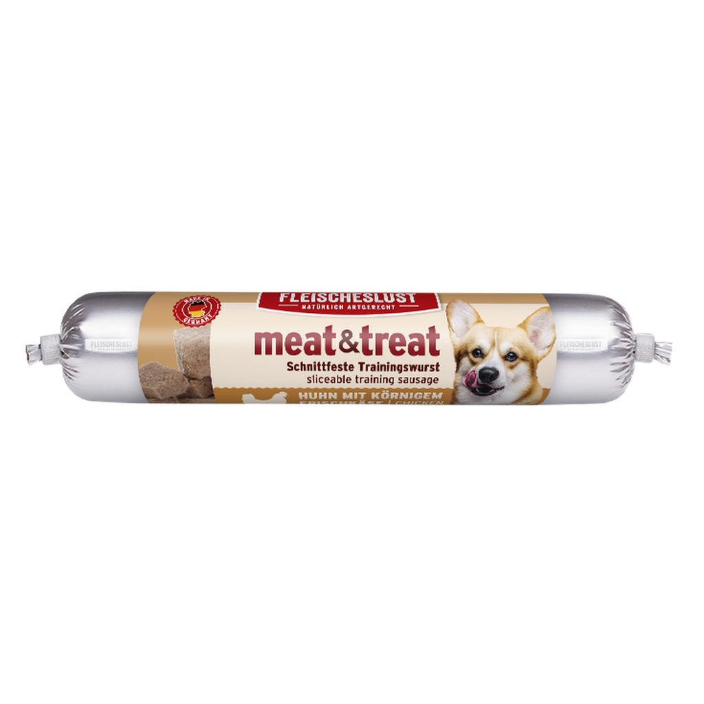 Fleischeslust Meat & Treat Trainingswurst - Huhn 80g