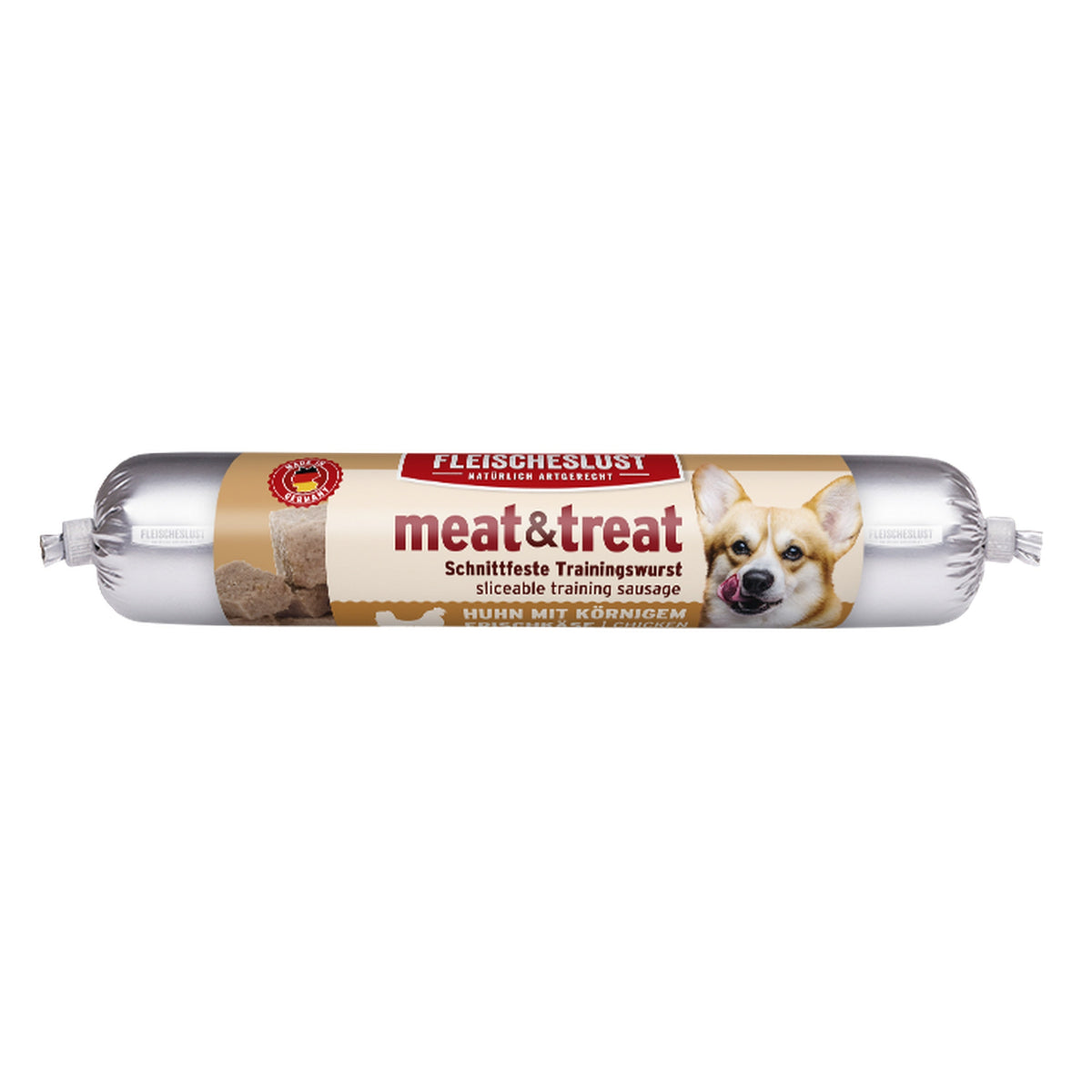 Fleischeslust Meat & Treat Trainingswurst - Huhn 80g