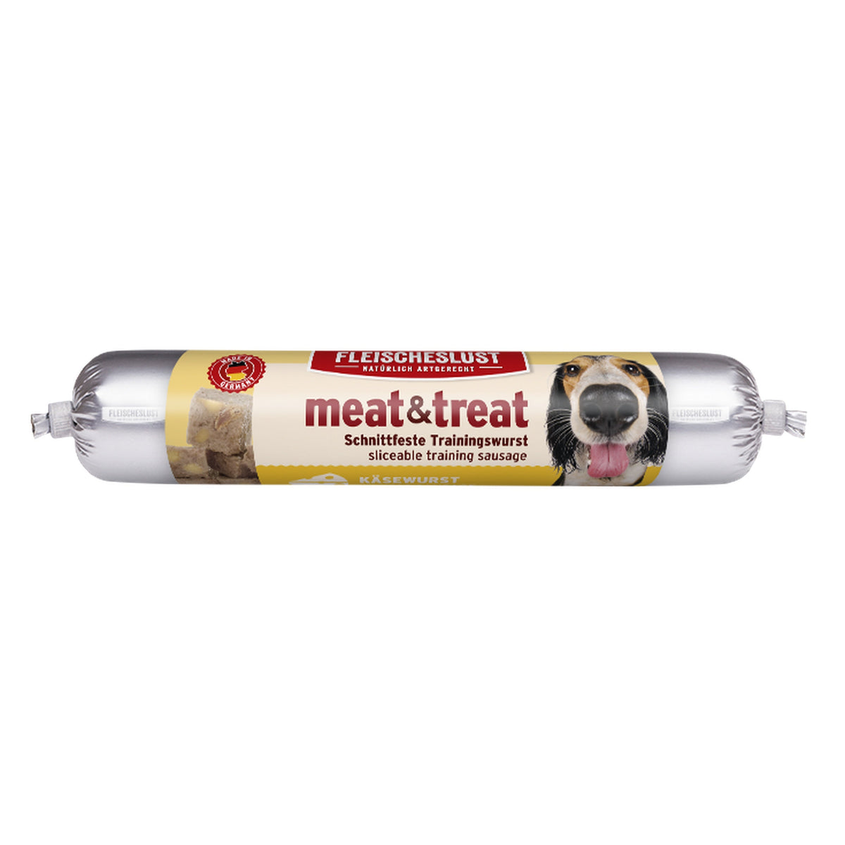 Fleischeslust Meat & Treat Trainingswurst - Käse 80g