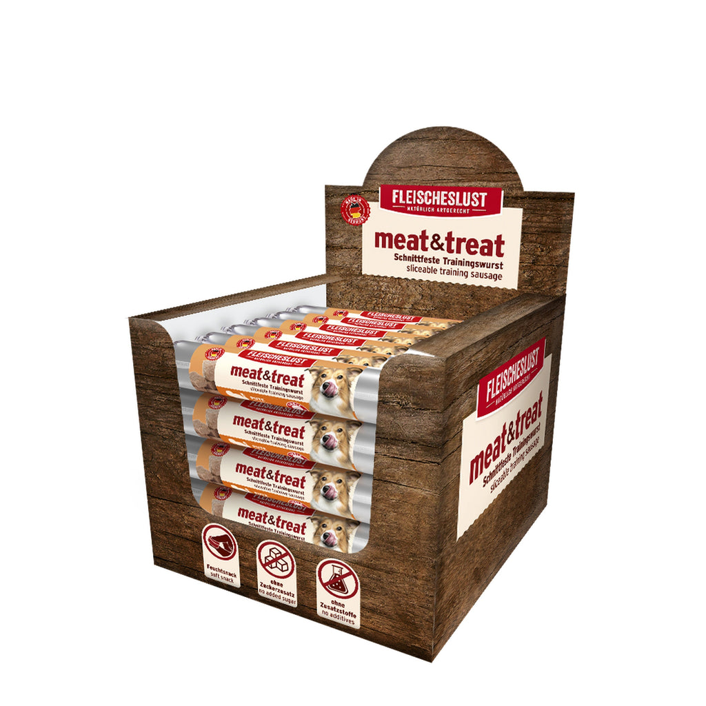 Fleischeslust Meat & Treat Trainingswurst - Käse 80g