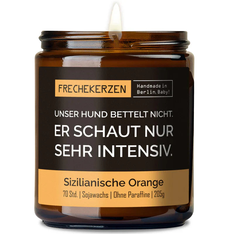 Unser Hund bettelt nicht FRECHEKERZEN