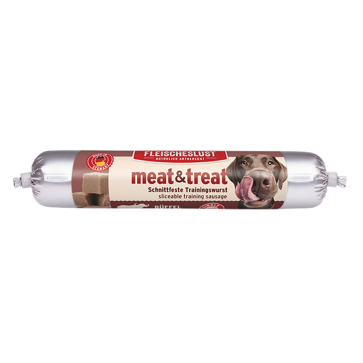 Fleischeslust Meat & Treat Trainingswurst - Büffel 80g